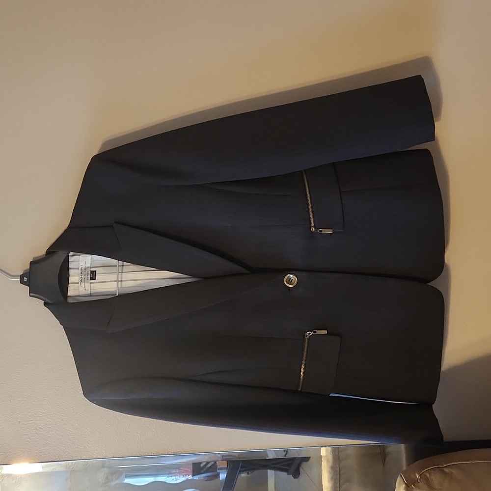 Tahari Pants Suit 6P Chocolate Brown